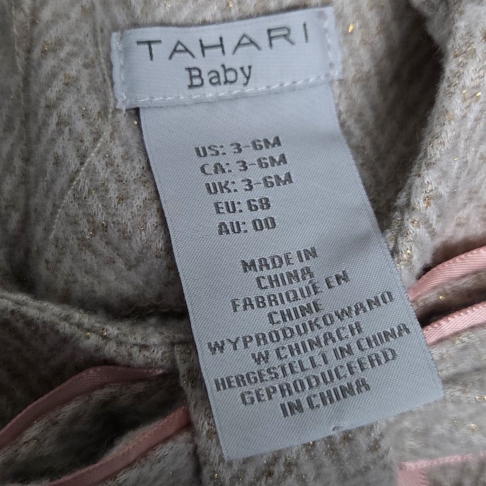 Tahari Baby Gray and Pink Outfit